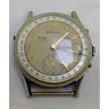 HELVETIA WATCH WITH DAY, DATE, MONTH SETTINGS Condition Report: Case is heavily worn,