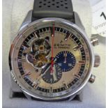 A ZENITH EL PRIMERO CHRONOMASTER 1969 WRISTWATCH,