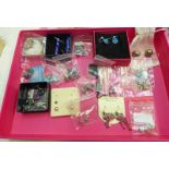 20 PAIRS OF EARRINGS MARKED 925 & VARIOUS POUCHES