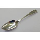 MONTROSE SILVER TEASPOON BY JAMES STURROCK WITH MITRE MARK