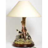 Border Fine Arts Lamp Base 'A Moment To Reflect' (Shepherd and Border Collies), model No. B0516 by