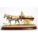 Border Fine Arts 'Pot Cart', model No. B1015 by Ray Ayres, limited edition 8/600, signed to base