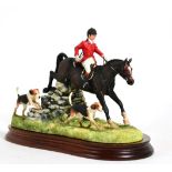 Border Fine Arts 'A Day with the Hounds' (Huntsman and Hounds), model No. B0789 by Anne Wall,