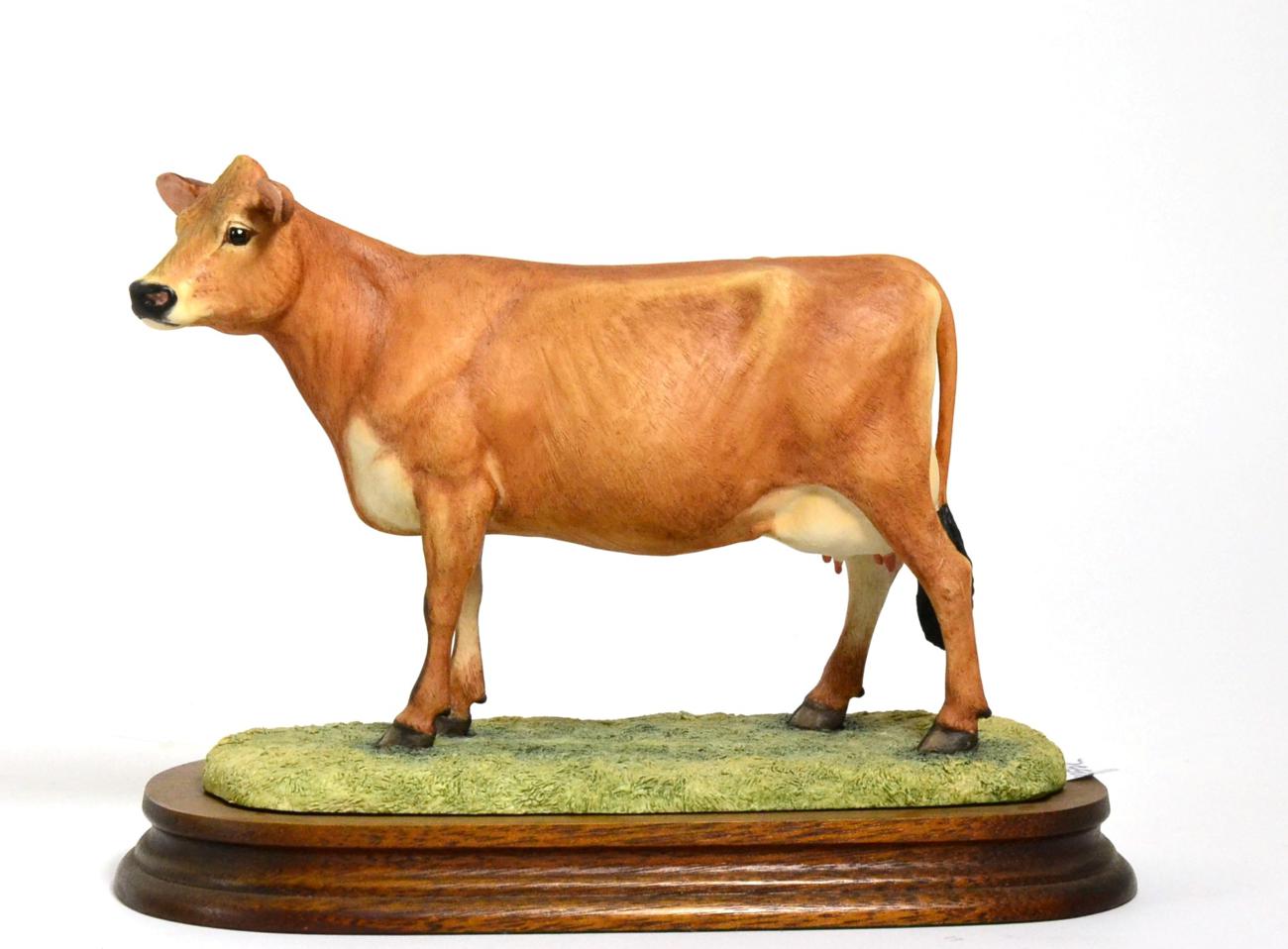 Border Fine Arts 'Jersey Cow' (Polled), model No. L110 by Ray Ayres, limited edition 510/1250, on