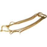 A double strand belcher chain, with clip, length 81cm No hallmark or stamp, valued as gold. Gross