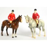 Beswick Huntsman (Style Two, Standing), model No. 1501, brown gloss; together with a John Beswick