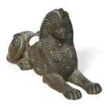 A Regency bronze sphinx