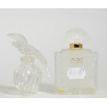 Lalique Chevrefeuille Eau de Parfum; and Lalique Nina Ricci scent bottle and stopper, 50ml (2)