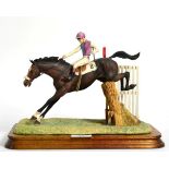 Border Fine Arts 'The Chaser', model No. L50 by David Geenty, on wood base. This model was