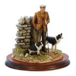 Border Fine Arts 'Flash and Lightening' (Shepherd and Border Collies), model No. B0668 by Ray Ayres,