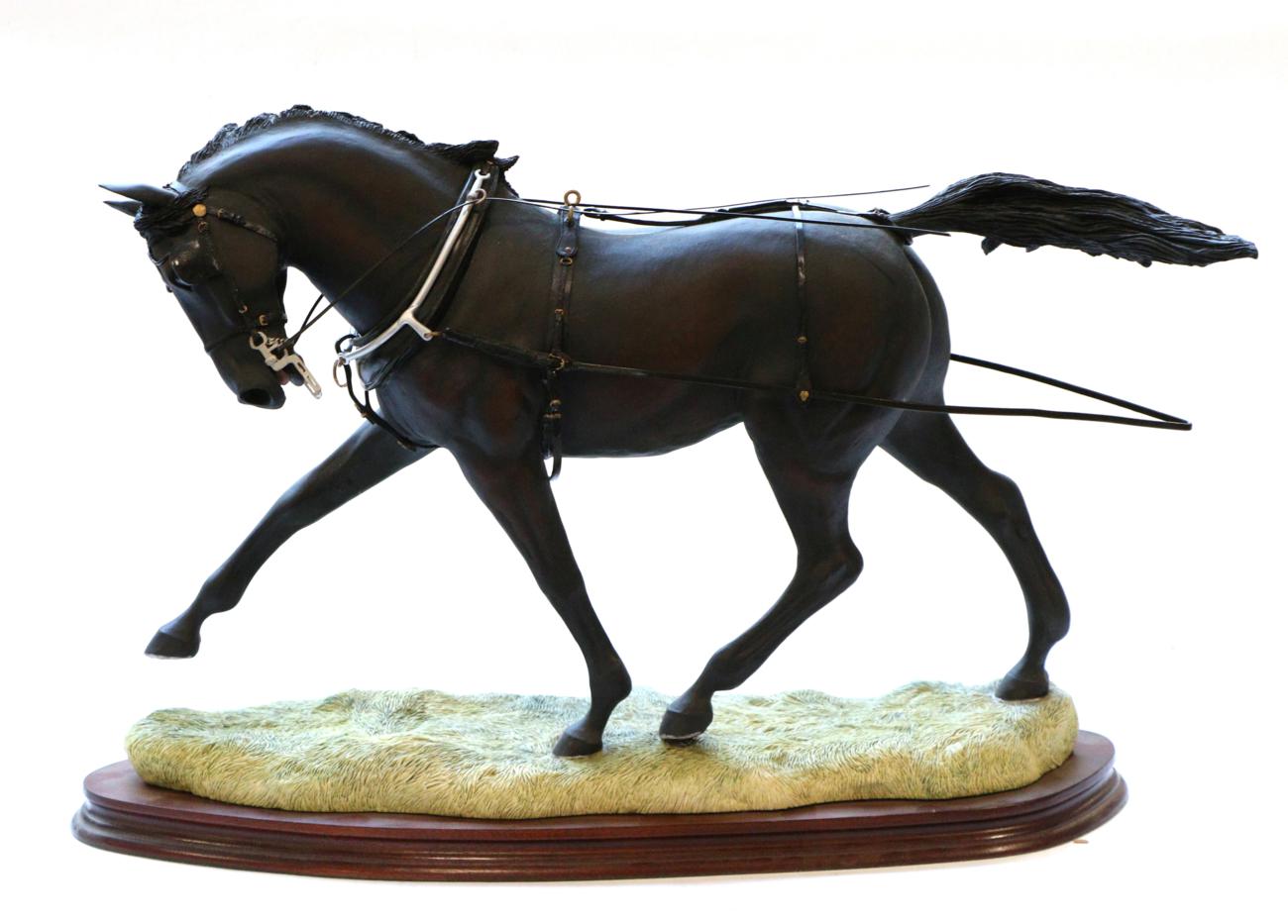 Border Fine Arts 'The Carriage Horse', model No. L94 by Elizabeth MacAllister, limited edition 35/