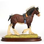 Border Fine Arts 'Victory at the Highland' Clydesdale Stallion (Standard Edition), model No. L149D