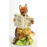 Royal Doulton 'Foxy Reading Country News', model No. P3219, unusual colourway