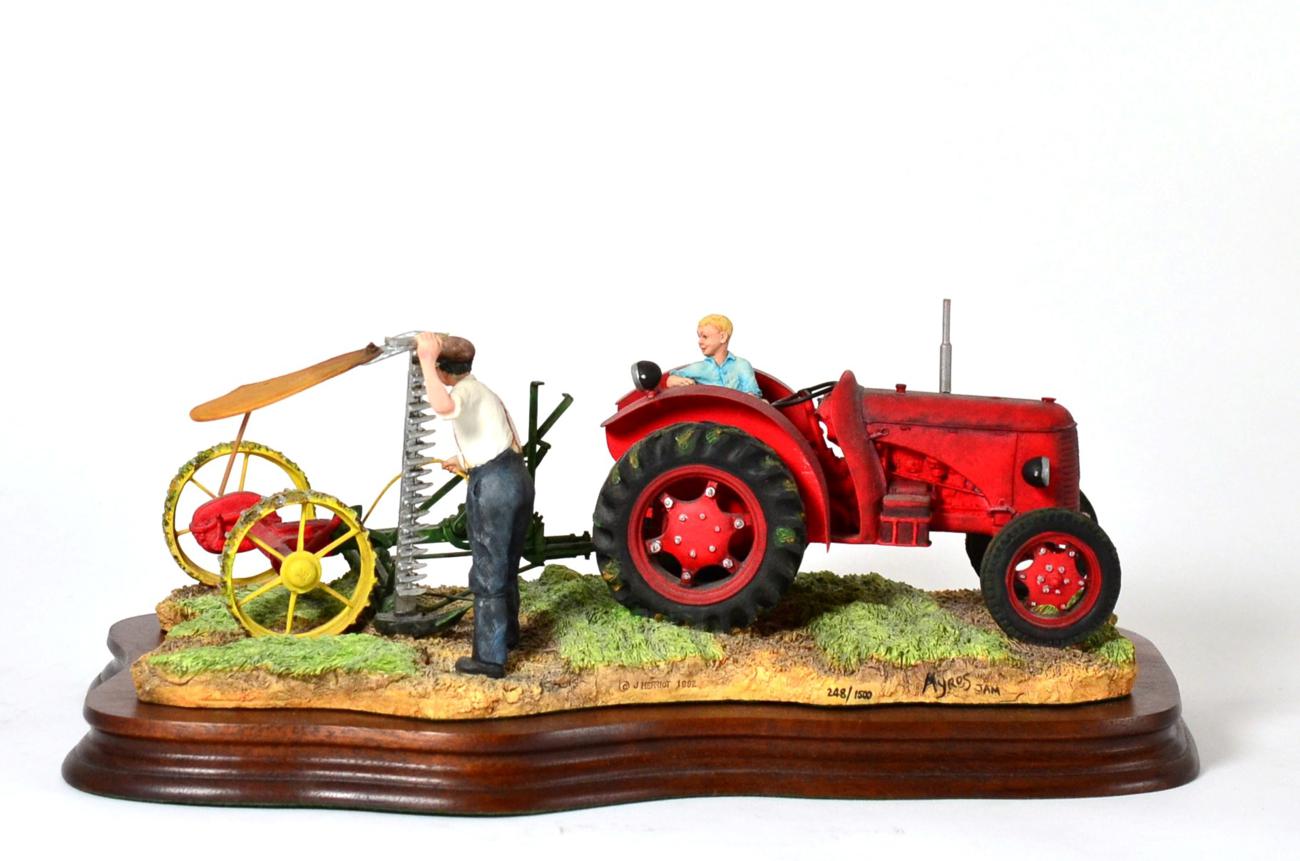 Border Fine Arts 'The First Cut' (David Brown Cropmaster), model No. JH70 by Ray Ayres, limited
