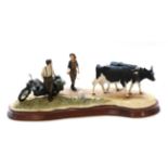 Border Fine Arts 'Flat Refusal' (Friesian Cows), model No. B0650 by Kirsty Armstrong, limited