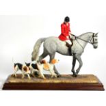 Border Fine Arts 'Hounds Away' (Huntsman, Horse and Hounds), model No. B1070A by Anne Wall,