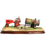 Border Fine Arts 'Cut and Crated' (Allis Chalmers Tractor), model No. B0649 by Ray Ayres, limited