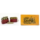 A Set of Eight Aeolian Pitch Pipes, by John Greaves & Son, in a crimson morocco case; and A