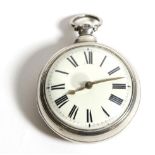 A Silver Pair Cased Verge Pocket Watch, signed Grayson, Henley, 1841, gilt fusee movement signed and