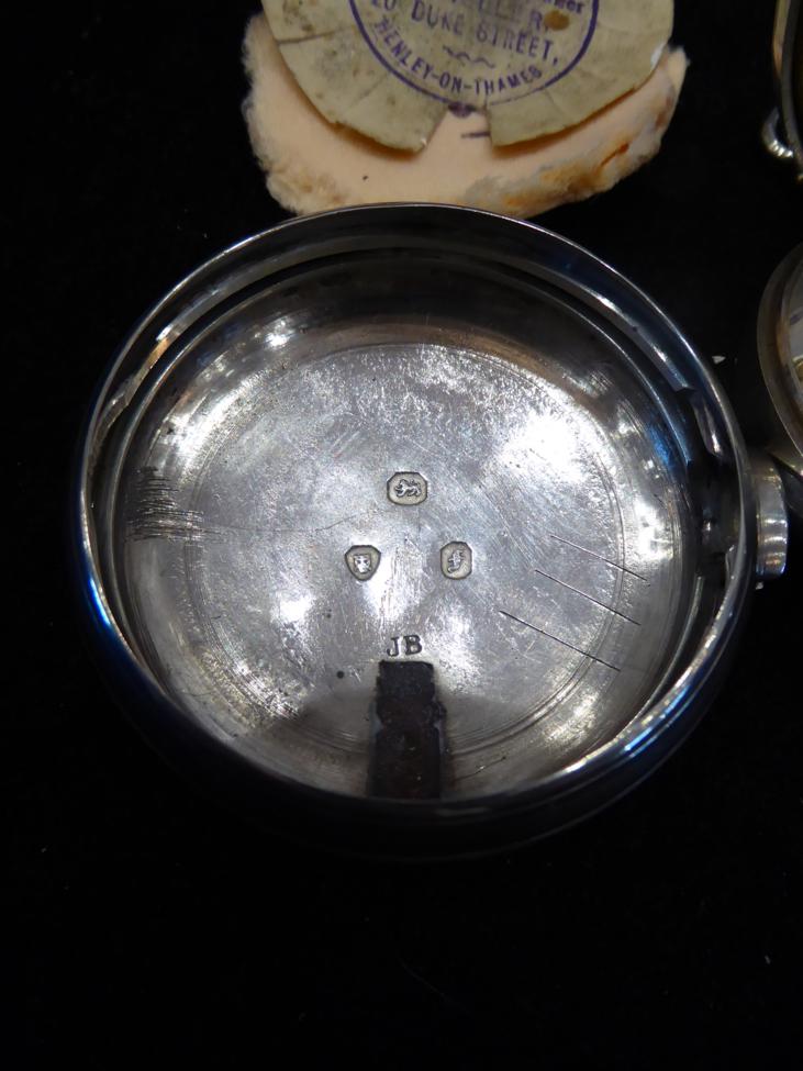A Silver Pair Cased Verge Pocket Watch, signed Grayson, Henley, 1841, gilt fusee movement signed and - Image 6 of 6
