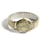 A 9ct Gold Automatic Wristwatch, signed Omega, 1950, (calibre 342) lever movement signed and