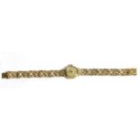 A Lady's 9ct Gold Wristwatch, signed Omega, 1968, (calibre 484) lever movement signed and numbered