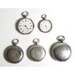 Three Silver Full Hunter Pocket Watches, signed Jas Smith, London, circa 1770 and later, Camerer