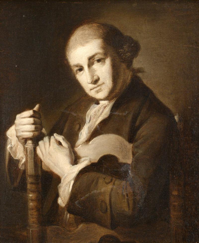 After Angelika Kauffmann (1741-1807) Swiss/ Austrian Portrait of David Garrick Oil on canvas (en