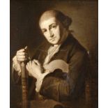 After Angelika Kauffmann (1741-1807) Swiss/ Austrian Portrait of David Garrick Oil on canvas (en