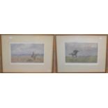 After Lionel Edwards (1878-1966) Training horses Signed in pencil, a colour reproduction together