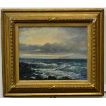 Arthur James Stark (1831-1902) Norwich coastal scene Signed, oil on canvas, 18.5cm by 23.5cm