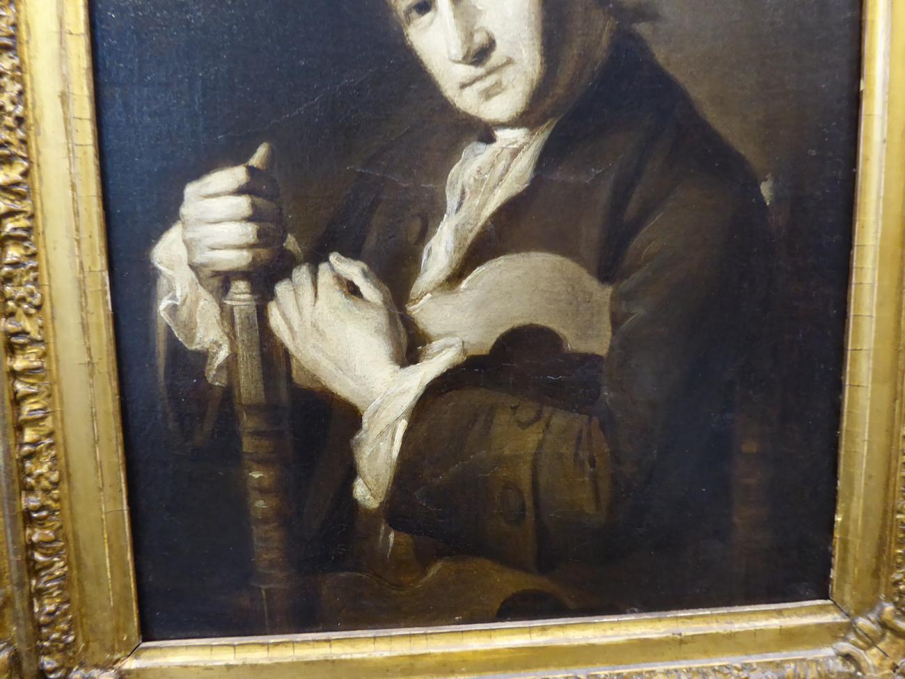 After Angelika Kauffmann (1741-1807) Swiss/ Austrian Portrait of David Garrick Oil on canvas (en - Image 4 of 8
