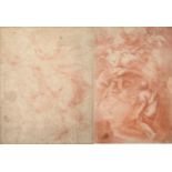 Italian School (17th/18th century) Study of a cherub Red conte crayon, together with four further