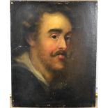 Manner of Sir Peter Paul Rubens (1577-1640) Flemish Portrait of a man, possibly a self portrait