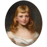 Henry Weigall Jnr. (1829-1925) ''Portrait of Prince Adolphus of Teck, as a boy, head and shoulders''