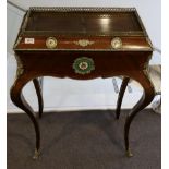 A 19th Century Mahogany, Kingwood and Gilt Metal Mounted Jardinière Table, in Louis XV style, with a