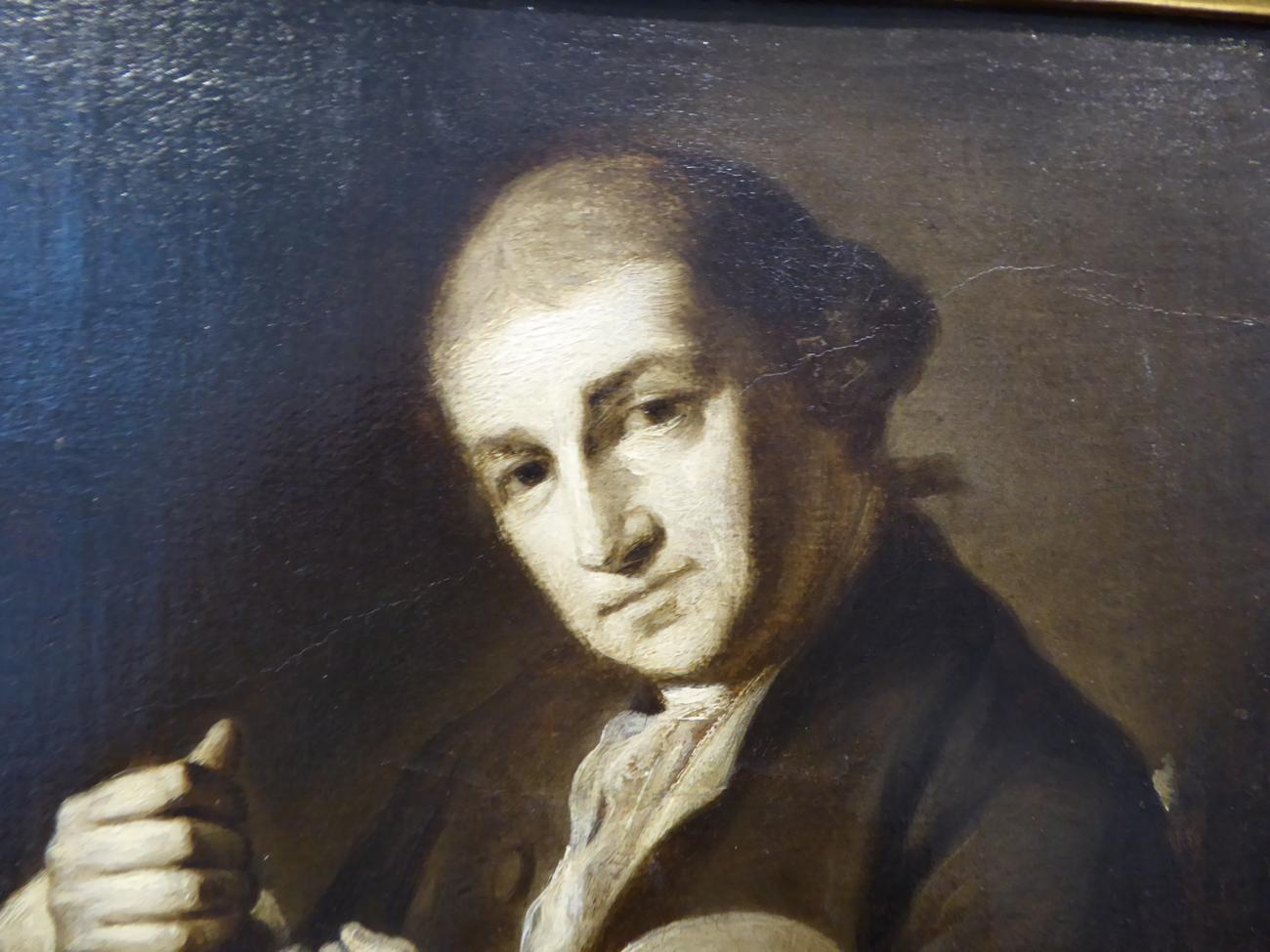 After Angelika Kauffmann (1741-1807) Swiss/ Austrian Portrait of David Garrick Oil on canvas (en - Image 3 of 8