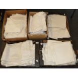 Assorted White Linen and Cotton Table Cloths, napkins, bed linen and other similar items,