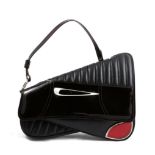 Christina Dior License Plate 'Montaigne CHRIS 1947' Brown Leather ''Car'' Shoulder Bag, the