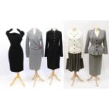 Group of Ladies Assorted Work and Day Wear, comprising a John Galliano fine dog tooth wool two piece