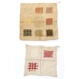 Early 19th Century Darning Sampler, worked on a fine linen ground, incorporating nine darns in