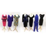 Group of Ladies Assorted Designer Clothing, comprising Moschino black wool midi dress, with short
