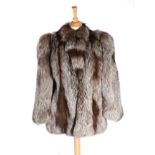 Ross Furriers Leeds Silver Fox Fur JacketSlight rubbing/wear. 42'' chest, 26'' shoulder to hem, 14''