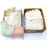 Assorted 19th Century and Later Mainly White Cotton Baby Gowns, with lace insertions, embroidery,