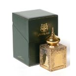 Amouage Silver Gilt Atomiser with Domed Cover, comprising a rectangular case with embossed