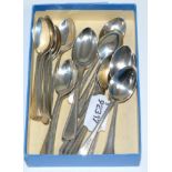 Quantity of silver teaspoons