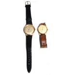 A 9 carat gold Rotary wristwatch and a 9 carat gold Trojan wristwatch (2)