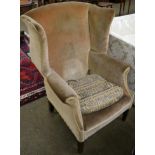 A wingback chair