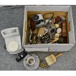 Jewellers tools, including beading and polishing heads, ring size guages, polariscope, a digital
