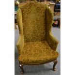 A George III style wing chair